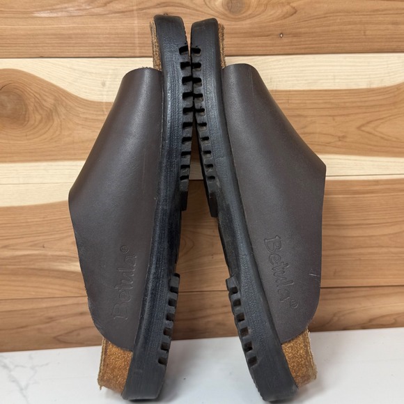 Betula by Birkenstock Leather Slides Adjustable Buckle Sandals Size EU 36 - US 5 - Picture 9 of 12